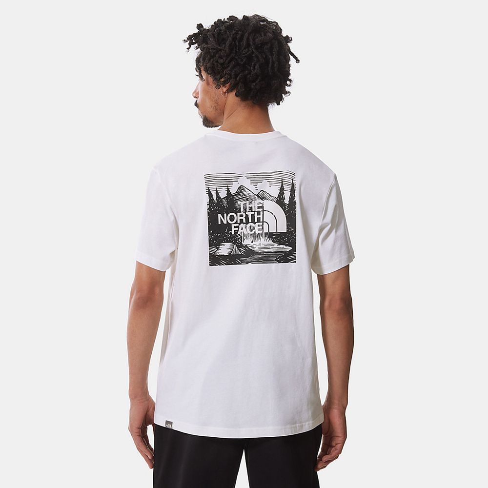 The North Face T-Shirts Mens Australia - The North Face Redbox Celebration White Mountain (UNZ-19850